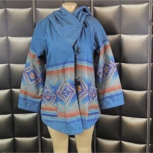 Aztec themed coat 